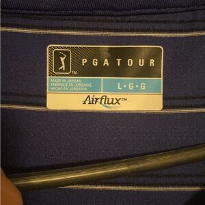 PGA Tour Blue Polo Shirt large
